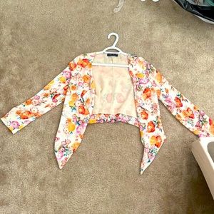 Vibrant floral cover up